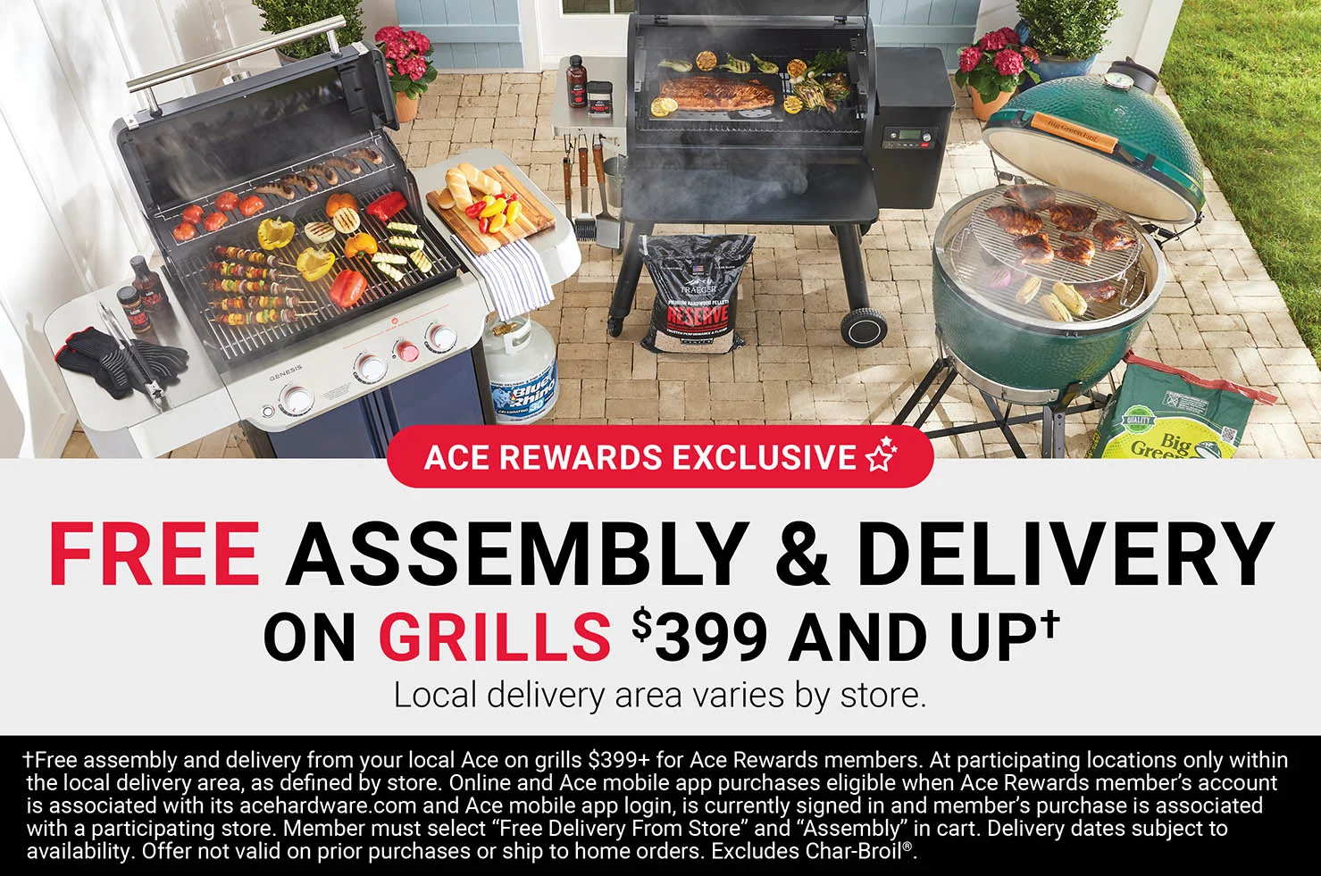 Free Assembly & Delivery on Grills $399 and Up