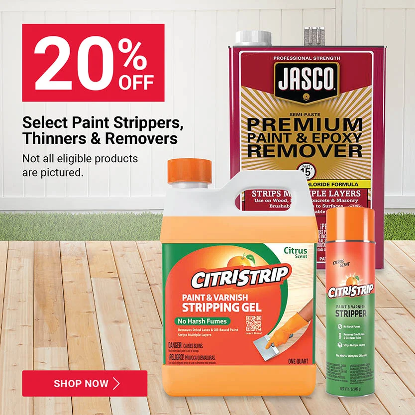 Jasco® and CitriStrip® Paint, Epoxy and Varnish Removers